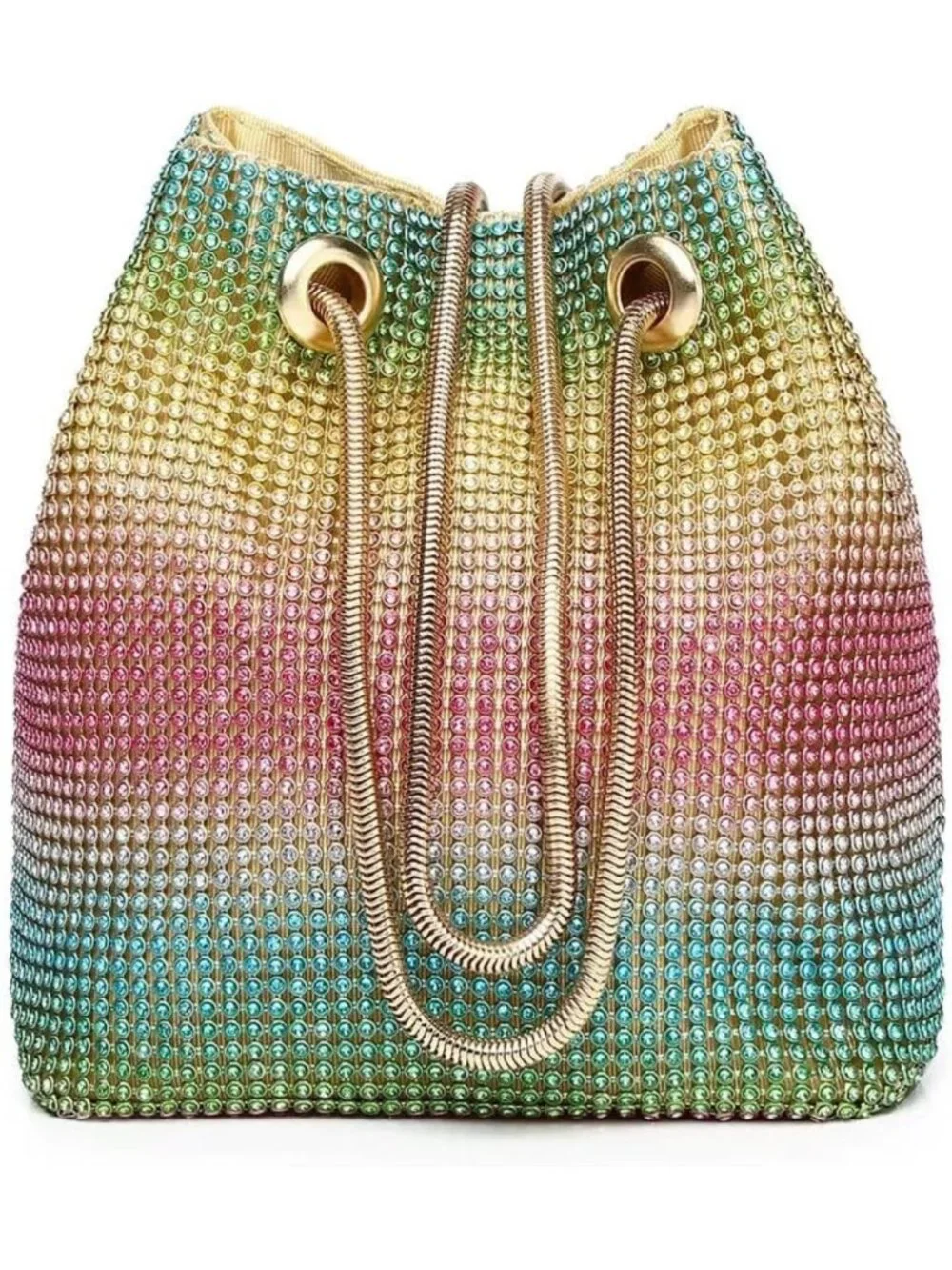 Rhinestone Evening Clutch Purse for Women, Crossbody Handbag for Prom & Parties